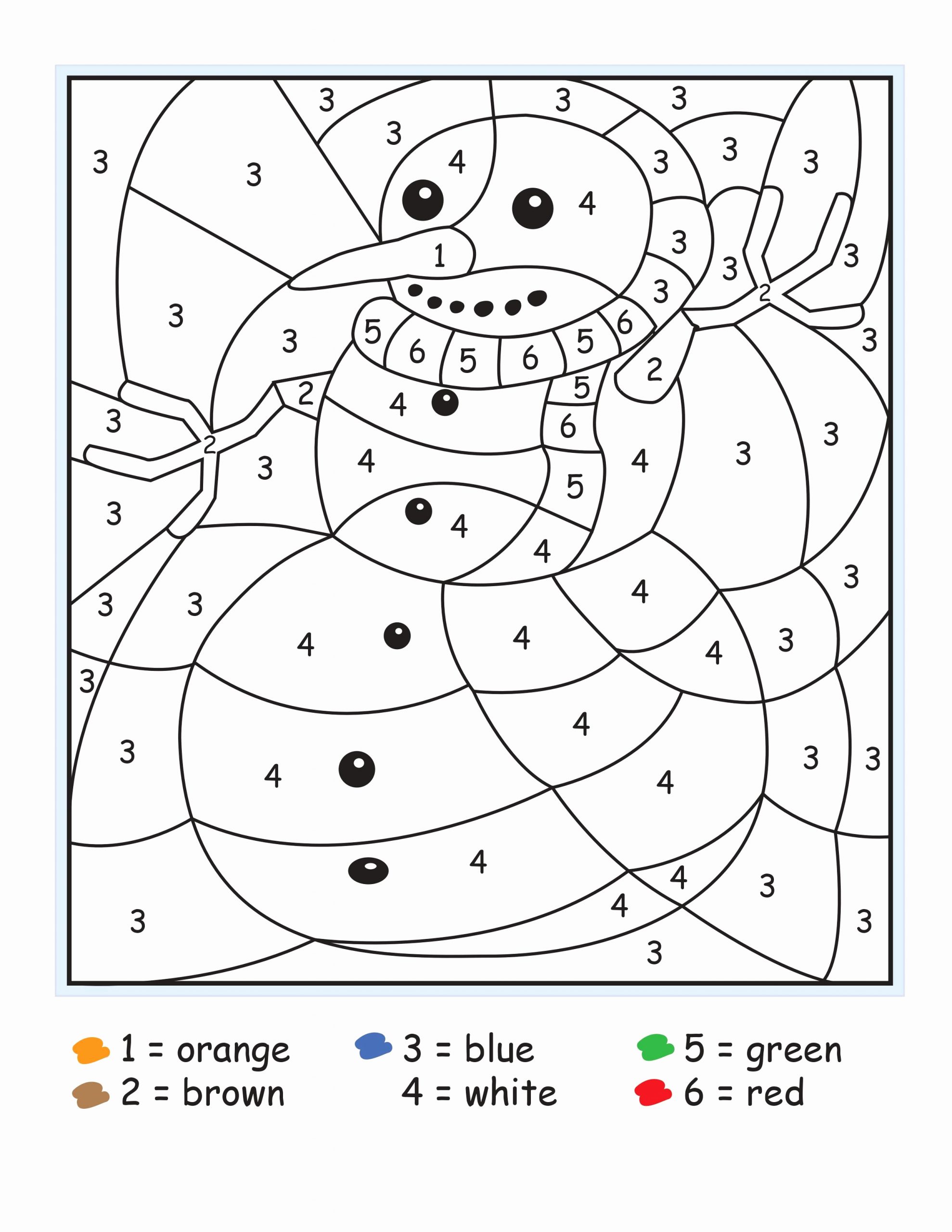 Color by Number Worksheets Kindergarten Unique Easy Color by Number for Preschool and Kindergarten