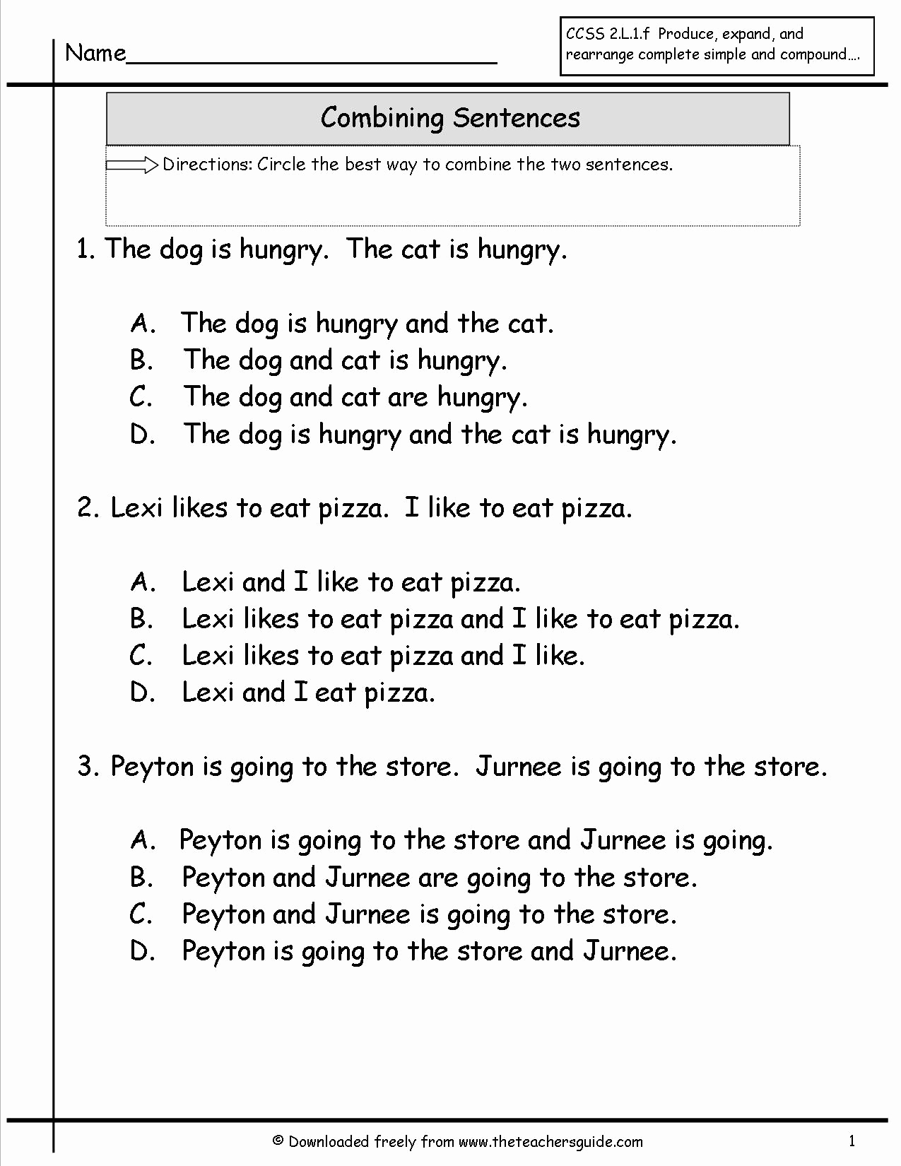 Combining Sentences Worksheets 5th Grade Fresh 20 Bining Sentences Worksheets 5th Grade