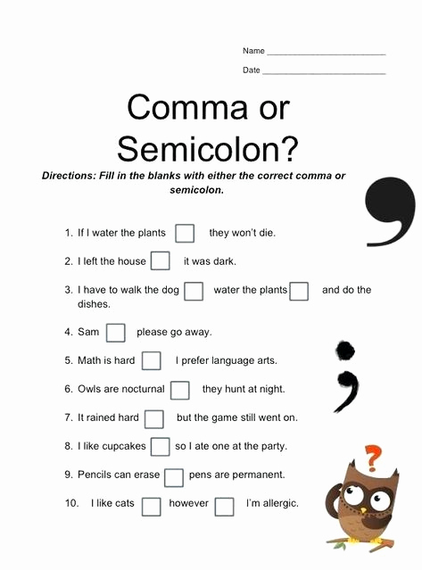 Comma Worksheet Middle School Pdf Best Of Pin On Examples Printable Preschool Worksheets