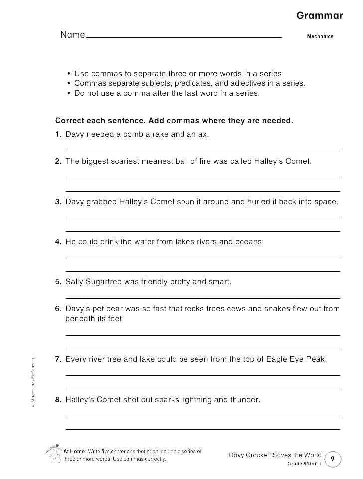 Comma Worksheets High School Pdf Elegant Pin On Examples Printable Preschool Worksheets