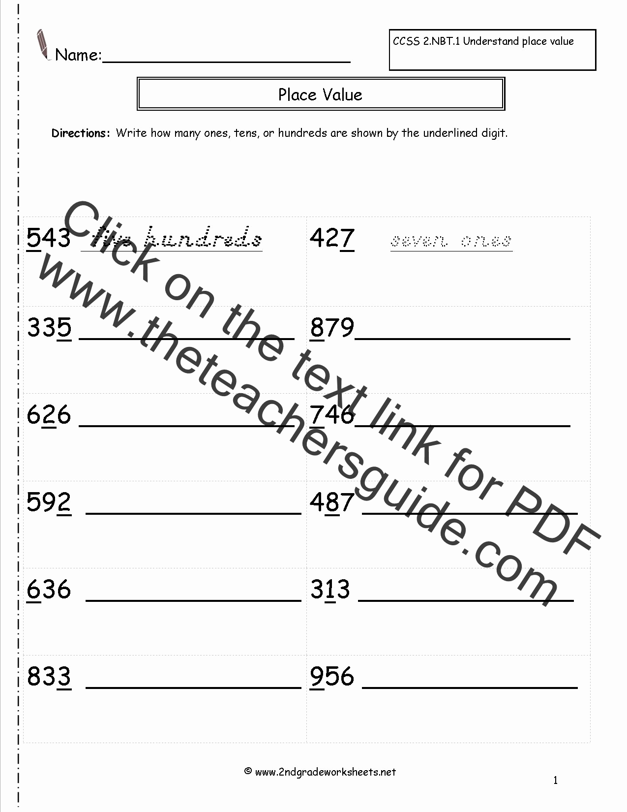 Common Core Worksheets Place Value Lovely Mon Core Worksheets Place Value Favorite Worksheet