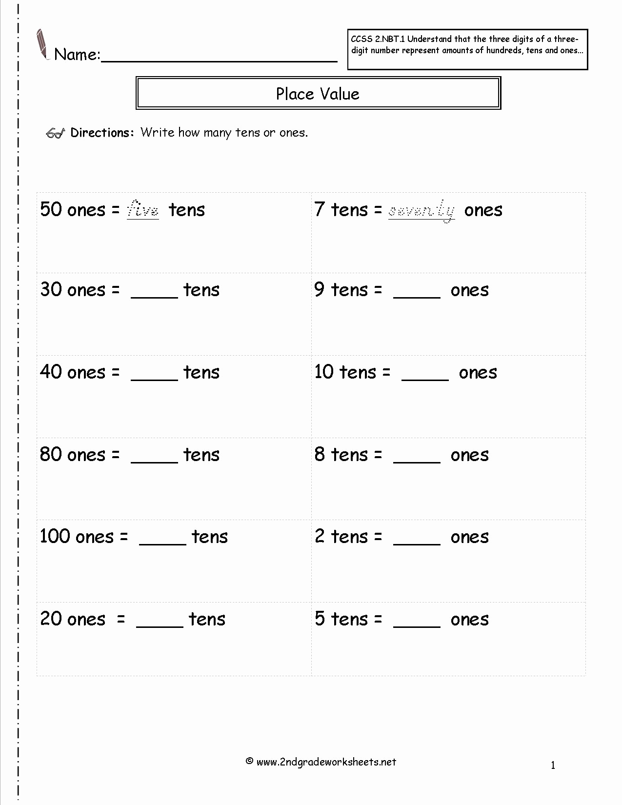Common Core Worksheets Place Value New 13 Best Of 7 Digit Place Value Worksheets Mon