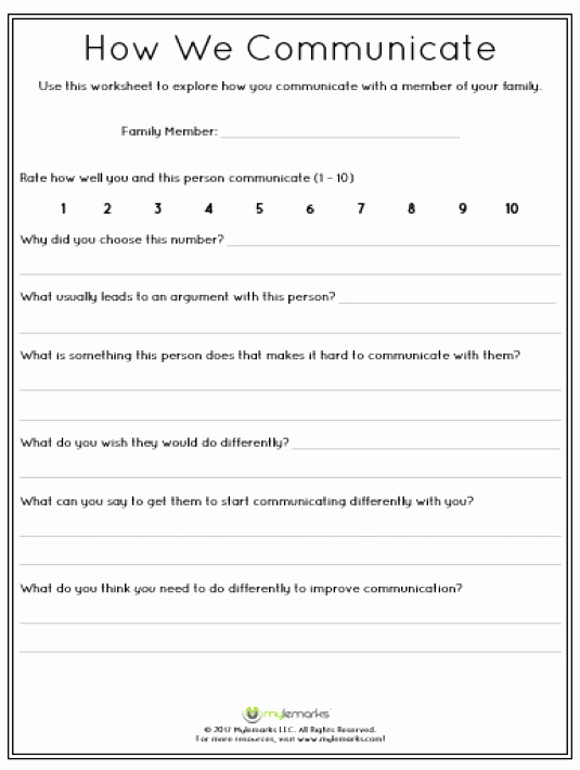 Communication Worksheets for Adults New 25 Munication Worksheets for Adults