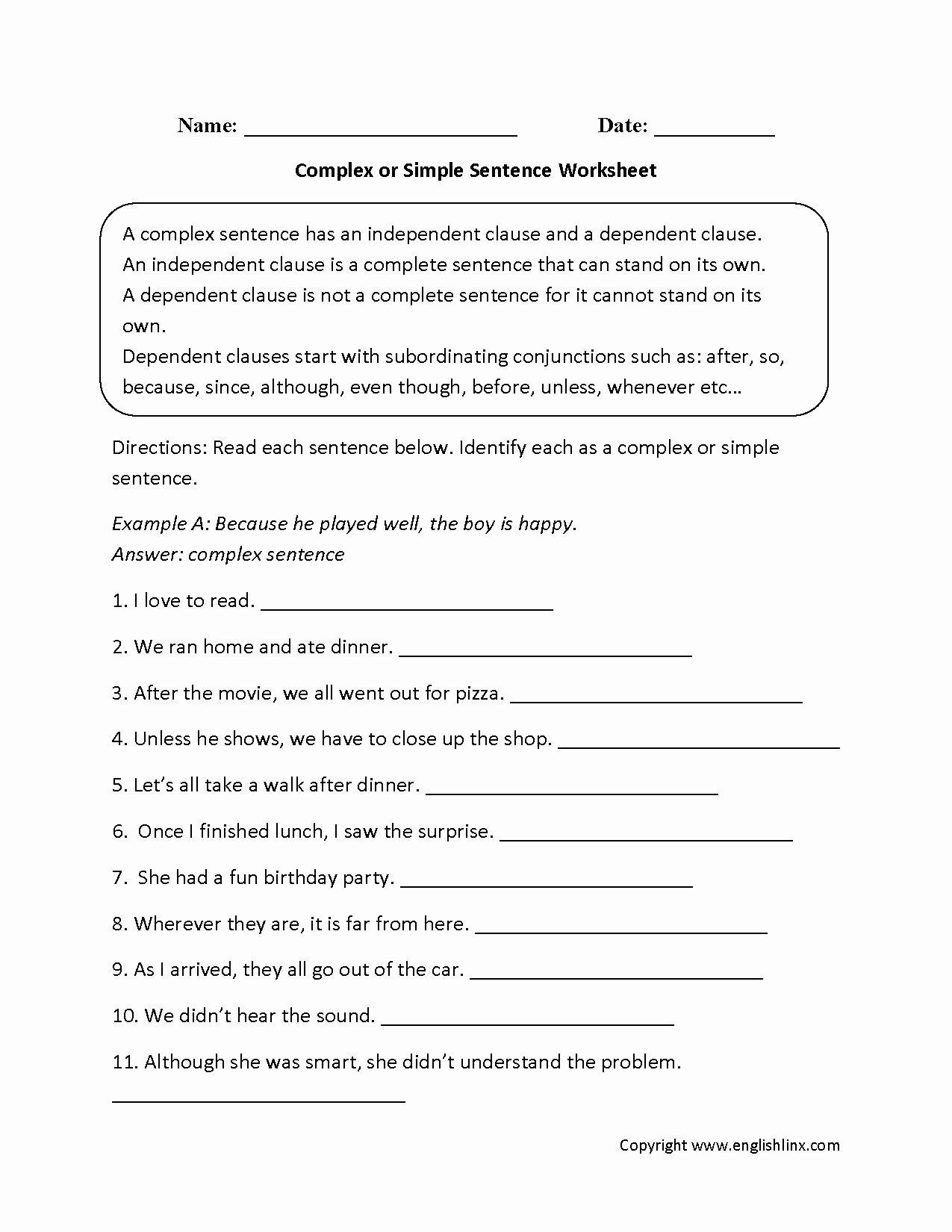 Complex Sentence Worksheets 3rd Grade Elegant 4 Worksheet Free Grammar Worksheets Third Grade 3
