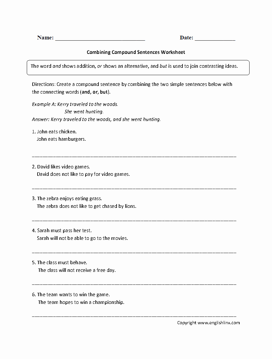How To 30 Creative Complex Sentence Worksheets 4th Grade Simple Template Design