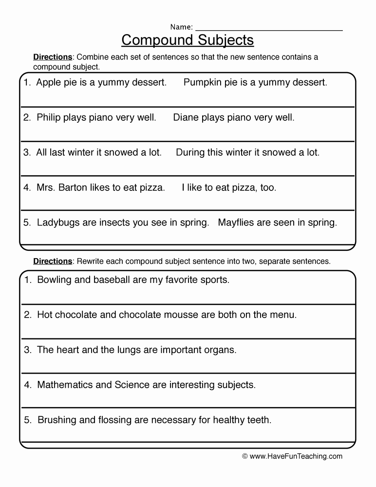 Complex Sentence Worksheets 4th Grade New 32 Pound Sentences Worksheet 4th Grade Ekerekizul