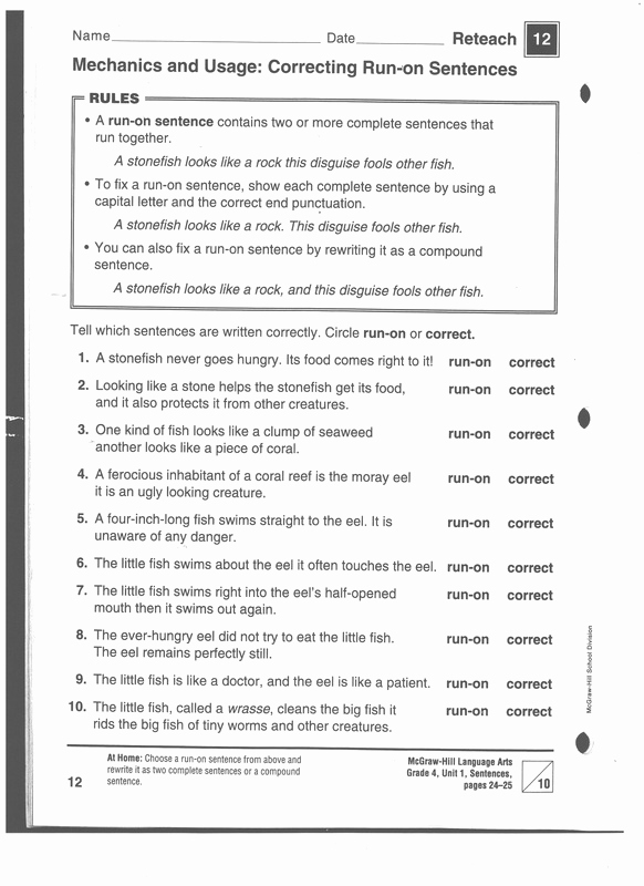 Complex Sentence Worksheets 4th Grade Unique 16 Best Of 4 Grade Grammar Worksheet Identifying