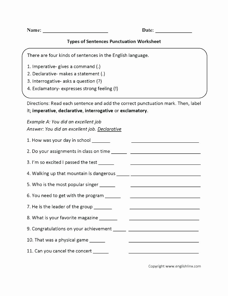 Complex Sentence Worksheets 4th Grade Unique Editing Worksheets 4th Grade 4th Grade Sentences