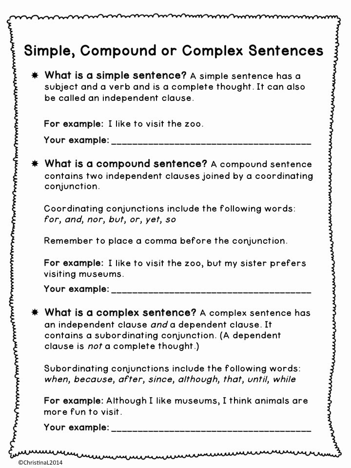 Complex Sentences Worksheets with Answers Awesome 32 Pound Plex Sentences Worksheet with Answer Key