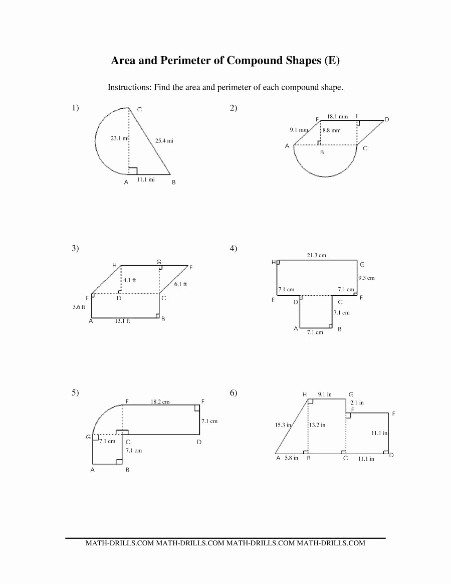 Compound area Worksheets New Pound Shapes Worksheet Year 4 1000 Images About Les