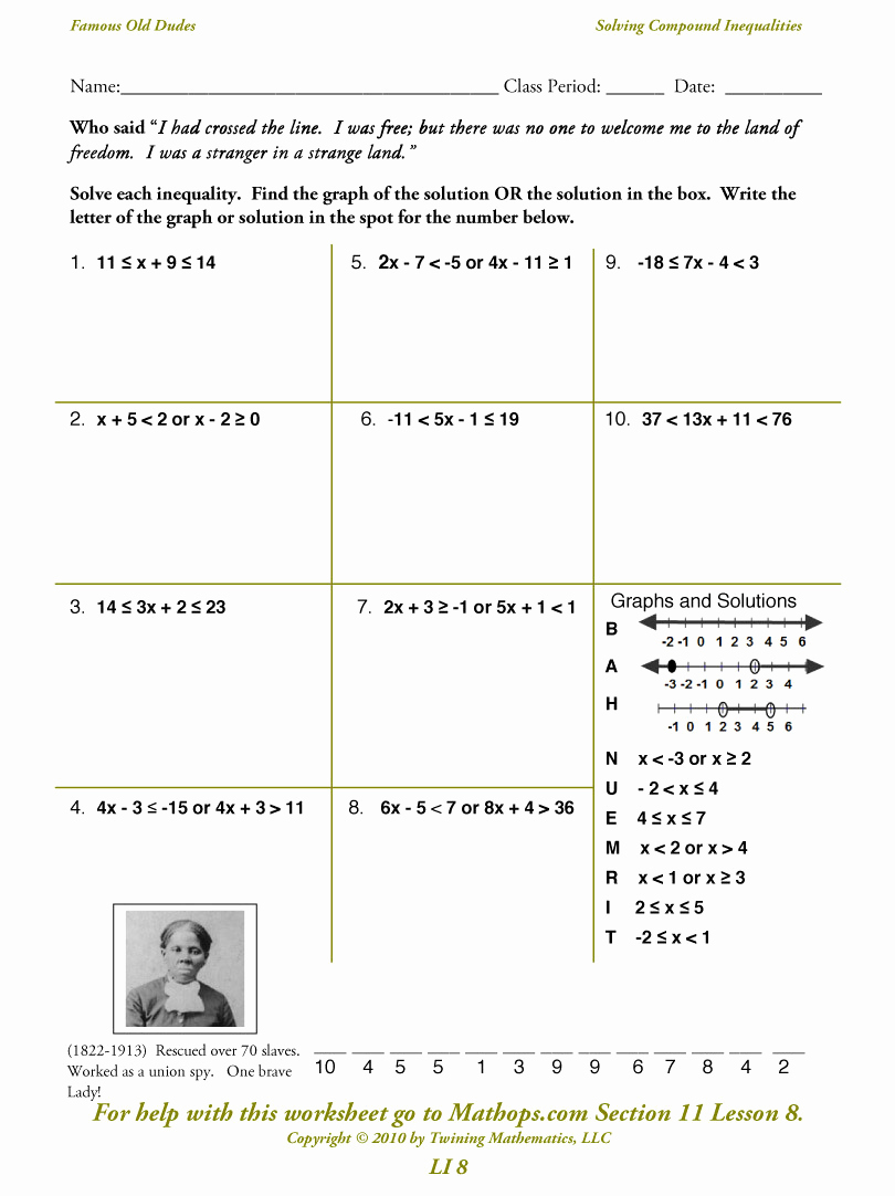 Compound events Worksheets Lovely Pound Inequalities Worksheet Probability Worksheets
