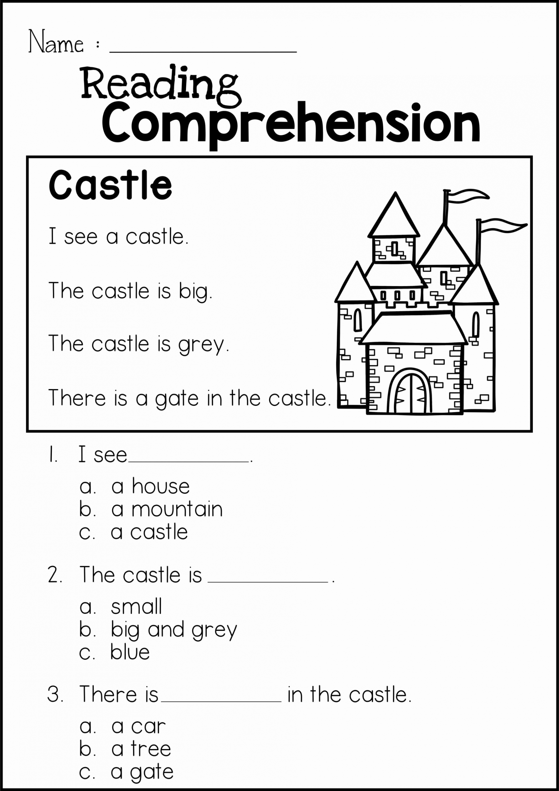 Comprehension Worksheet First Grade Luxury 1st Grade English Worksheets Best Coloring Pages for Kids