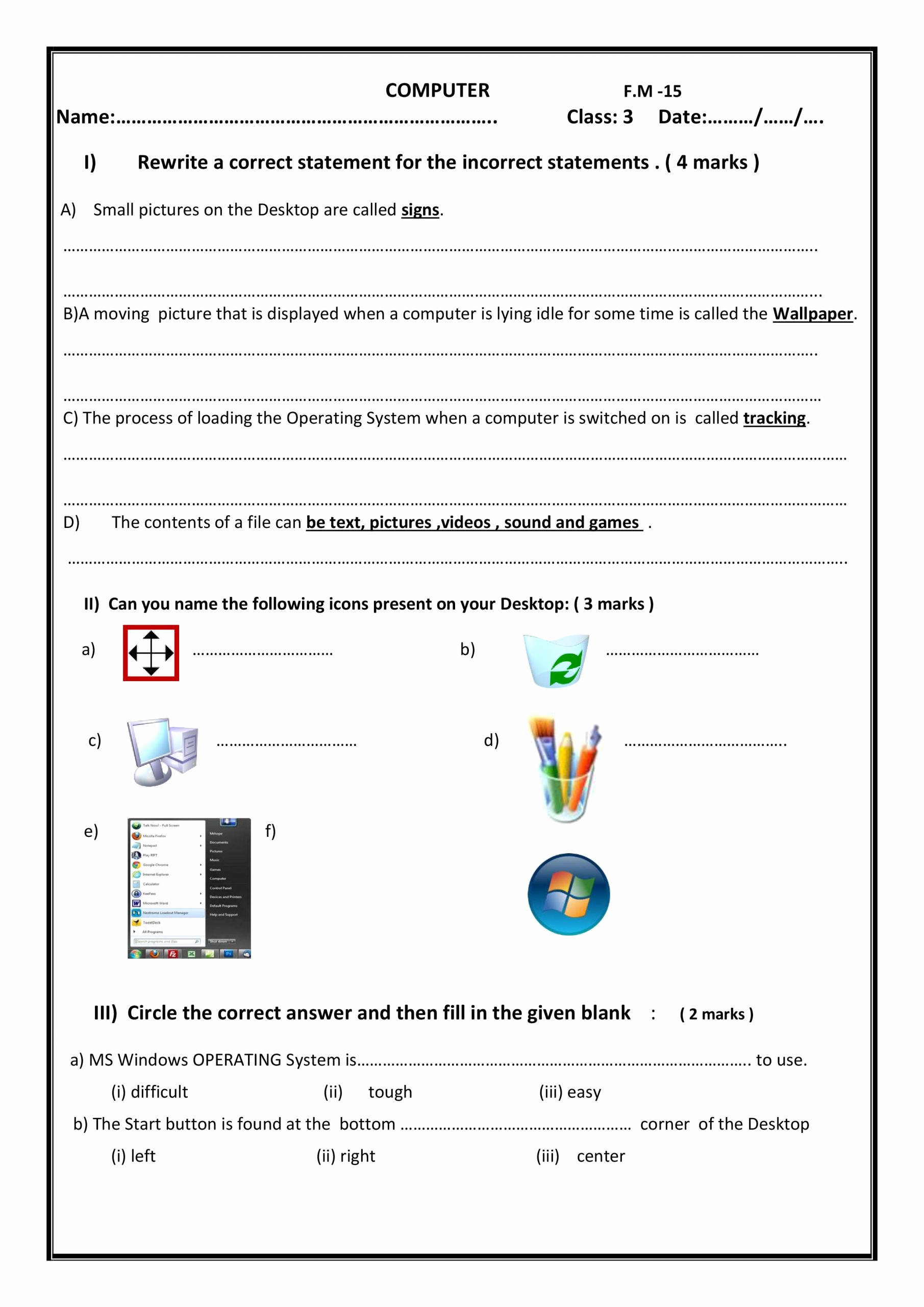 Computer Worksheets for Middle School Awesome 20 Puter Worksheets for Middle School