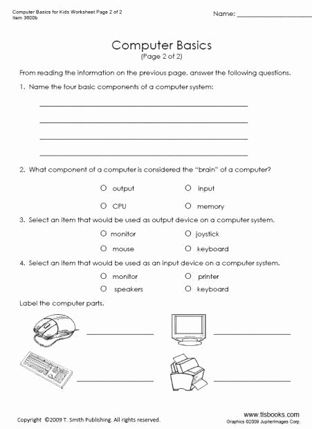 Computer Worksheets for Middle School Beautiful Puter Worksheets for Middle School In 2020