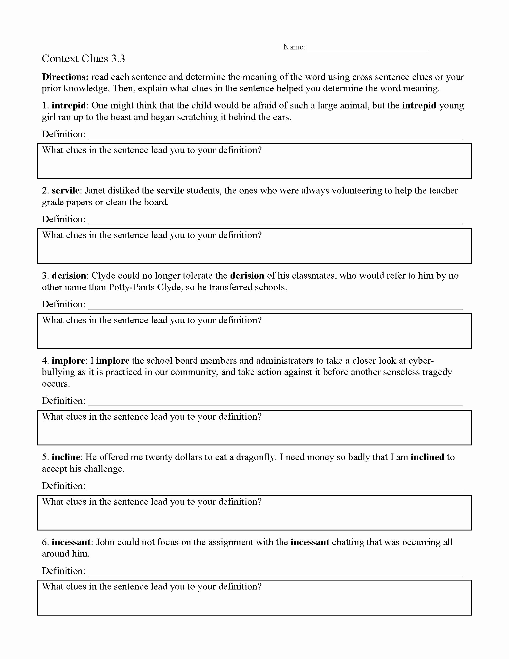Context Clues 5th Grade Worksheets Lovely Context Clues Worksheets 5th Grade Multiple Choice