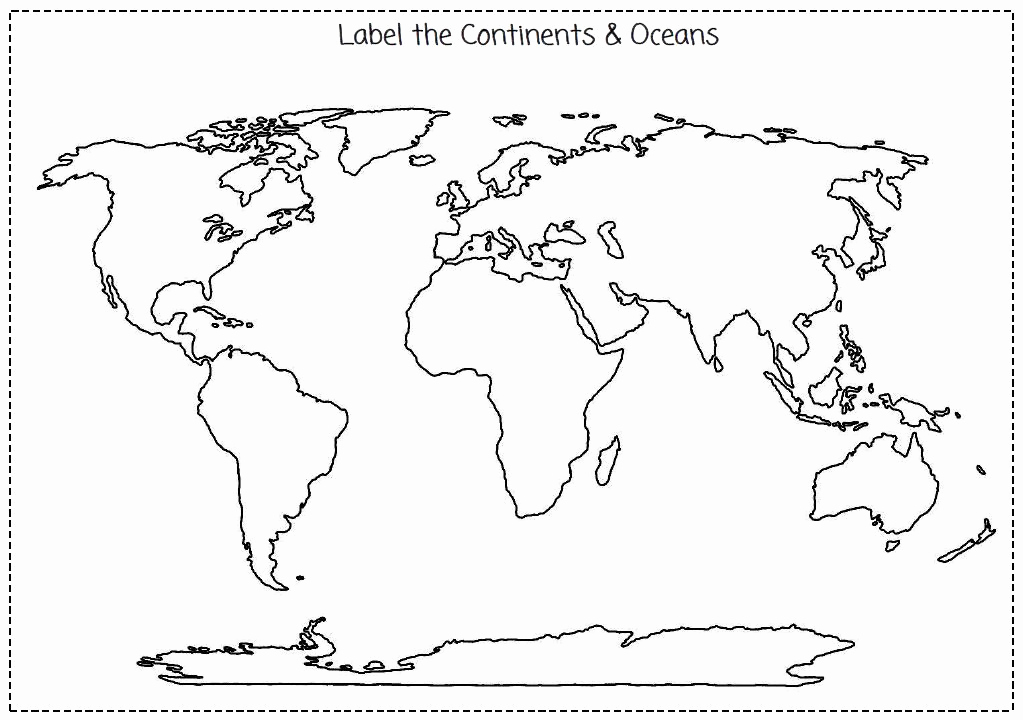 Continents and Oceans Worksheet Printable Beautiful Iman S Home School Continents &amp; Oceans Cut &amp; Label the