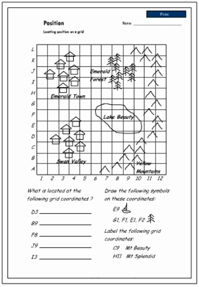 Coordinate Grid Map Worksheets Awesome Image Result for Activities for Coordinate Grid Grade 4