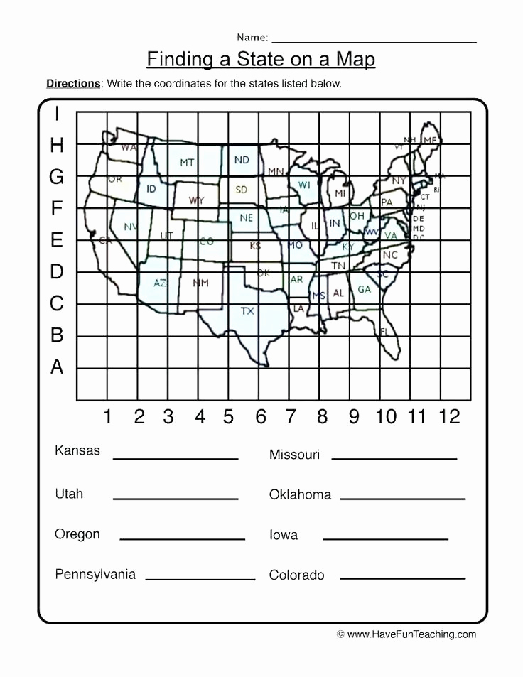 Coordinate Grids Worksheets 5th Grade Fresh Coordinate Plane Worksheet 5th Grade Map Grid Worksheets