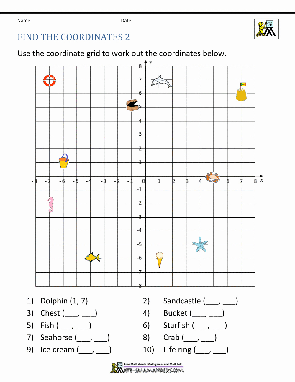 Coordinate Grids Worksheets 5th Grade Luxury Coordinate Plane Worksheets 4 Quadrants