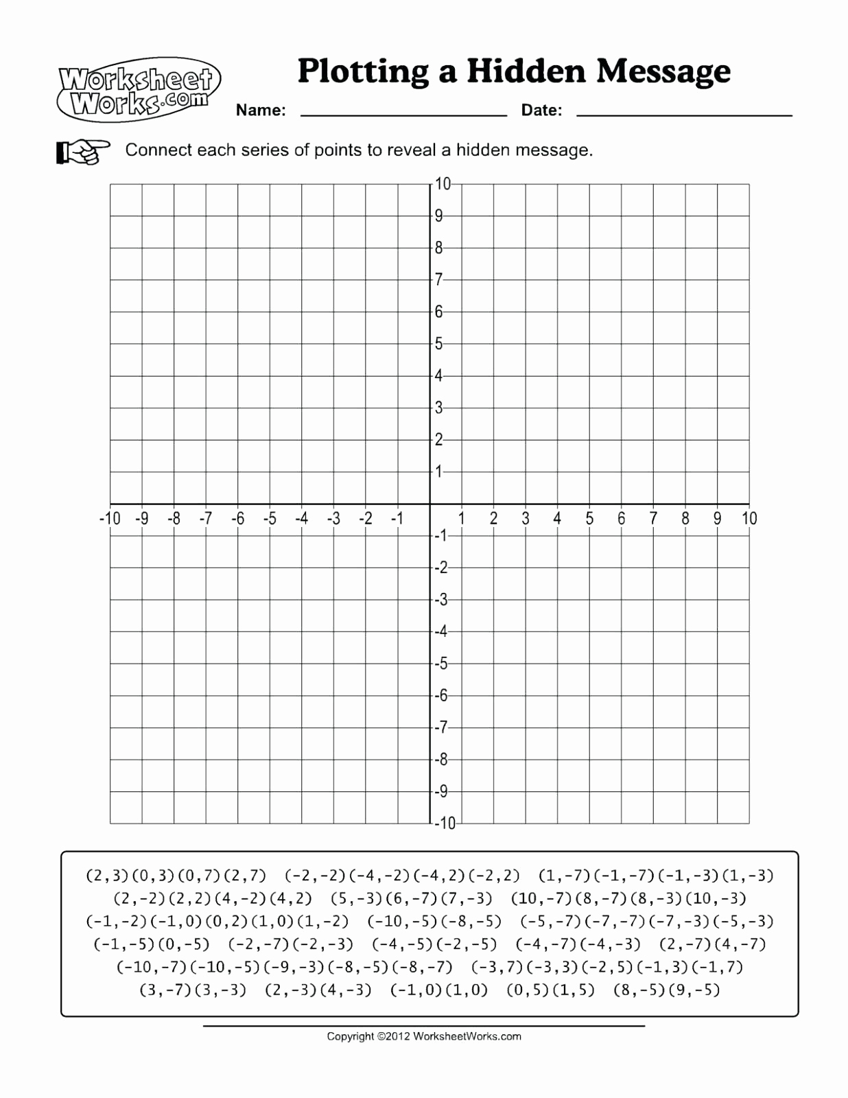 Coordinate Pictures Worksheet Best Of Free Printable Coordinate Graphing Worksheets