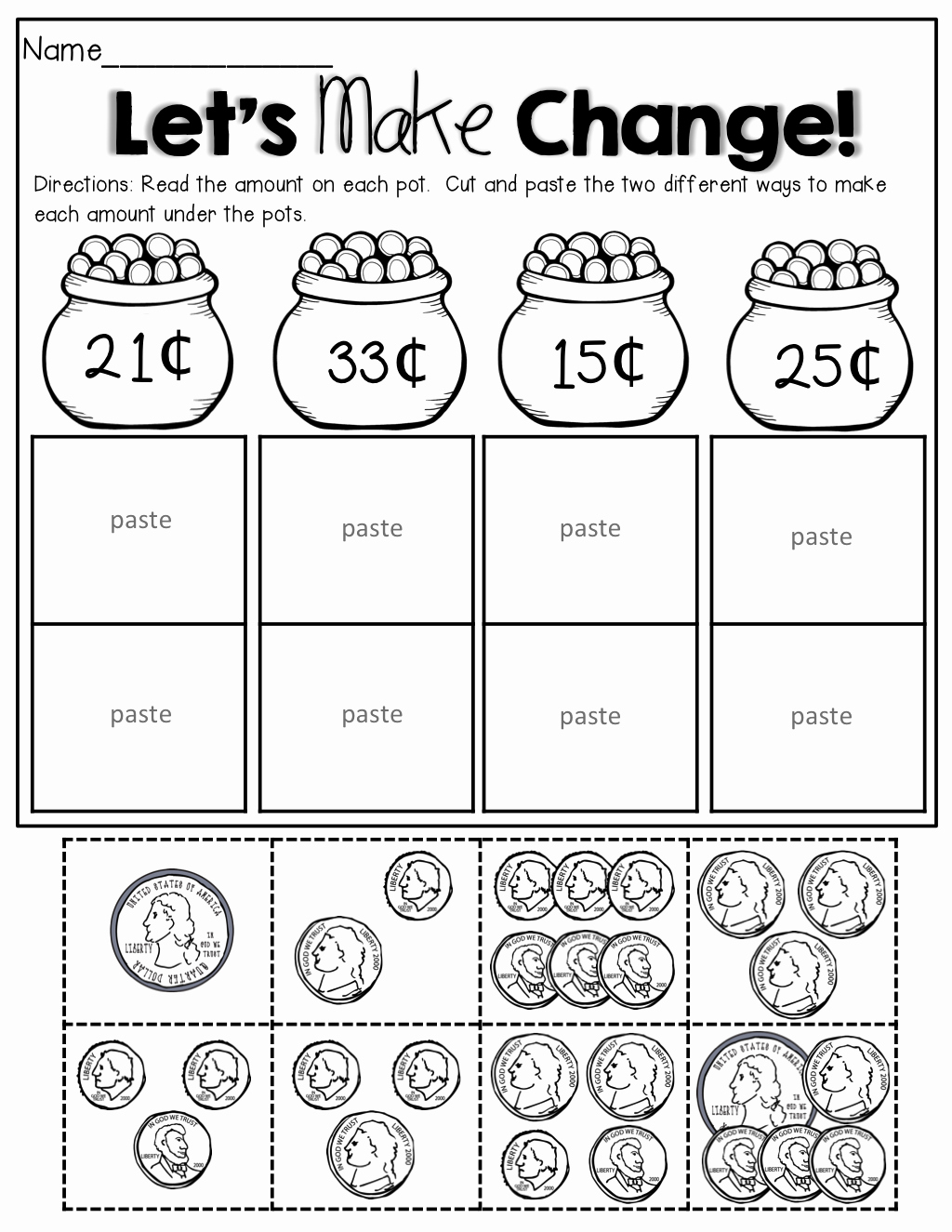 Counting Cut and Paste Worksheets Elegant Pin On 1st Grade Activities