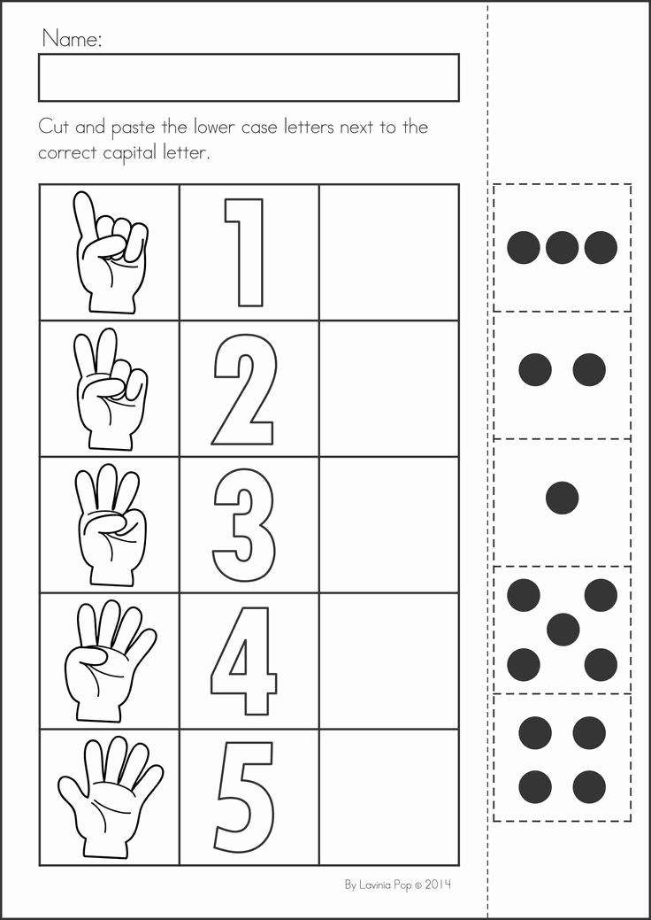 Counting Cut and Paste Worksheets Unique 14 Best Of Number Cut Out Worksheet Free