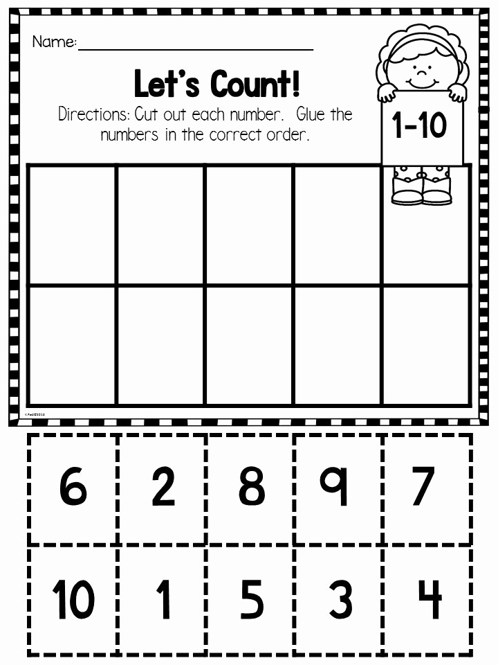 Counting Cut and Paste Worksheets Unique Pin On Counting to 20