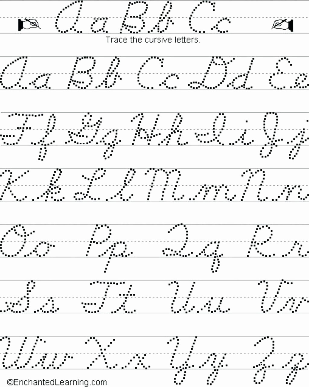 Cursive Alphabet Worksheets Pdf Lovely Cursive Writing Tracing Worksheets Pdf