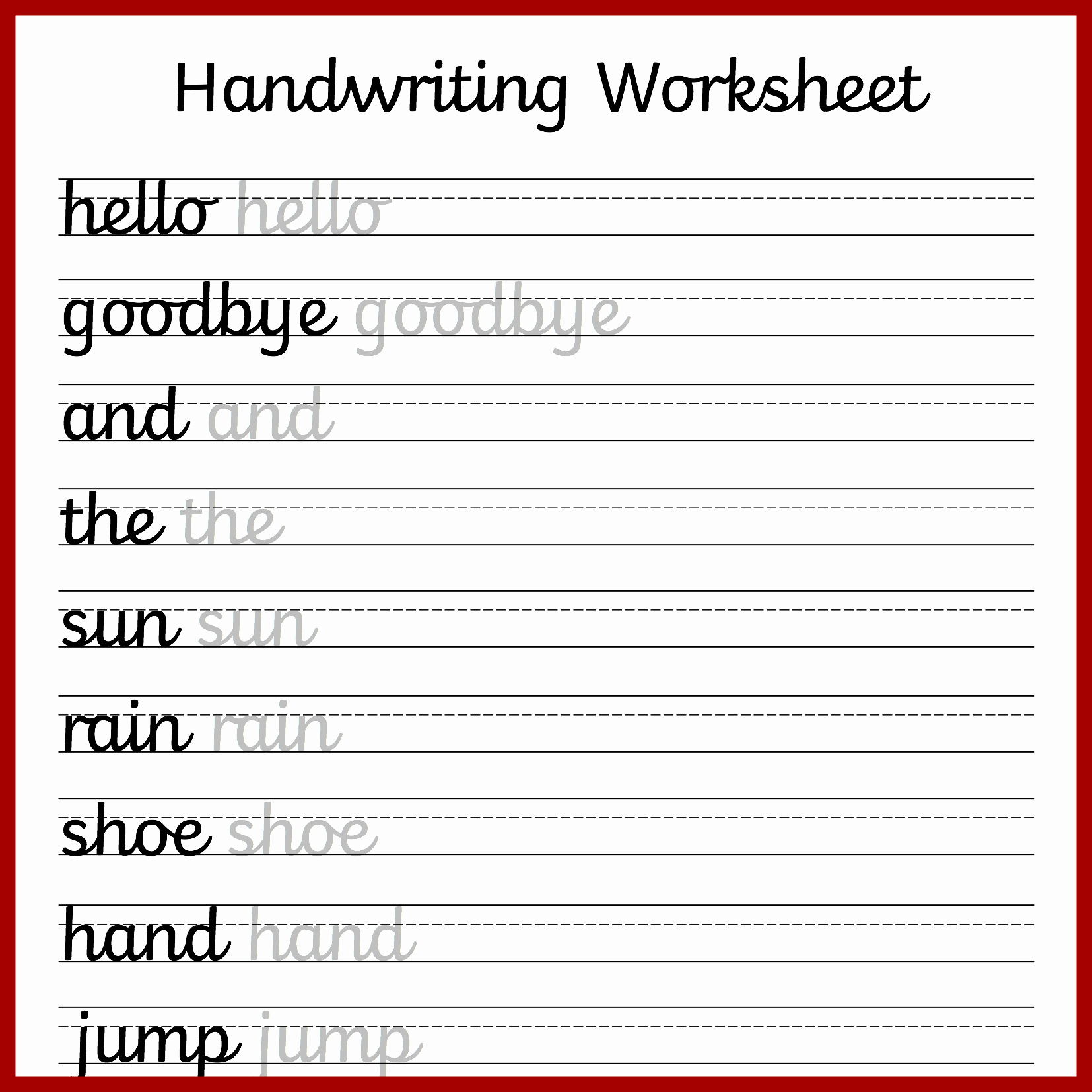 Cursive Sentences Worksheets Printable Awesome Cursive Handwriting Worksheets – Free Printable