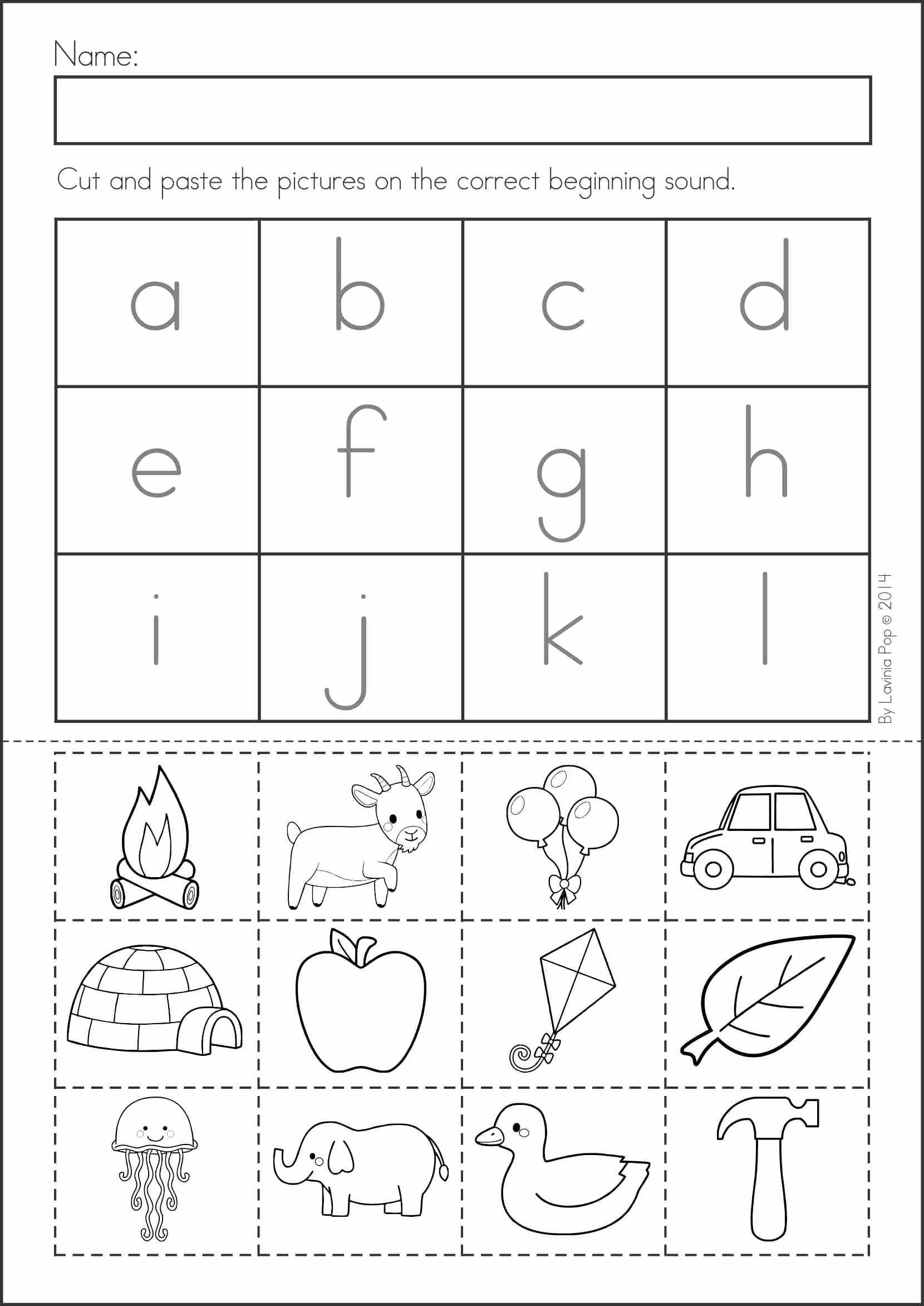 Cut And Paste Worksheets Free Unique Free Printable Cut And Paste Worksheets For Kindergarten