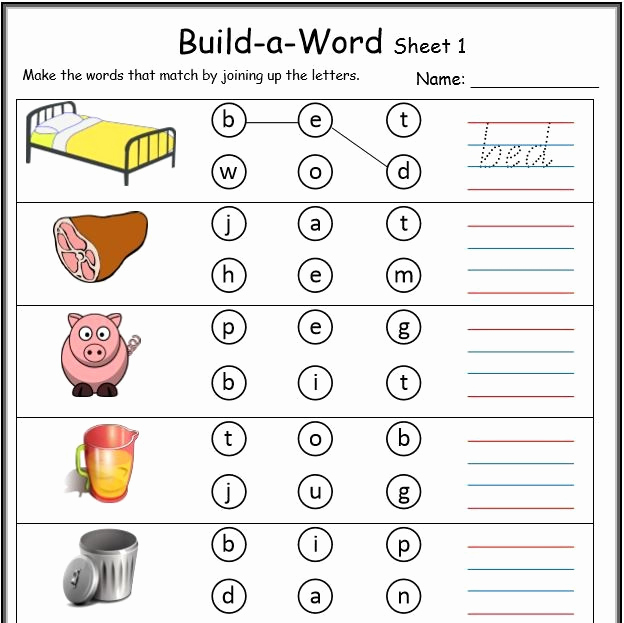 Cvc Worksheet Kindergarten Inspirational Cvc Pattern Worksheets