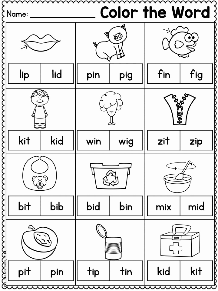 Cvc Worksheet Kindergarten Luxury Distance Learning Packet Cvc Words Worksheets Short Vowel
