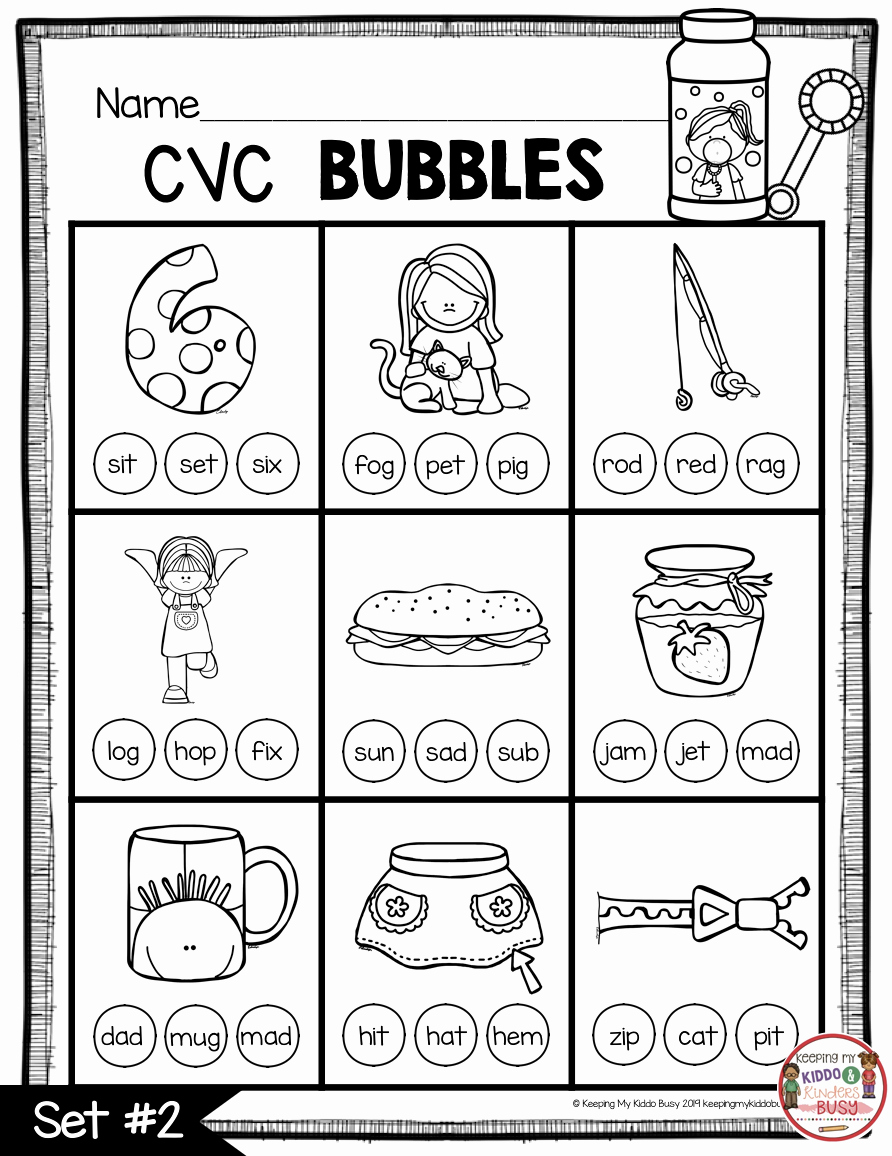 Cvc Worksheets for Kinder Awesome Phonics Unit 4 Cvc Words &amp; Word Families Freebie
