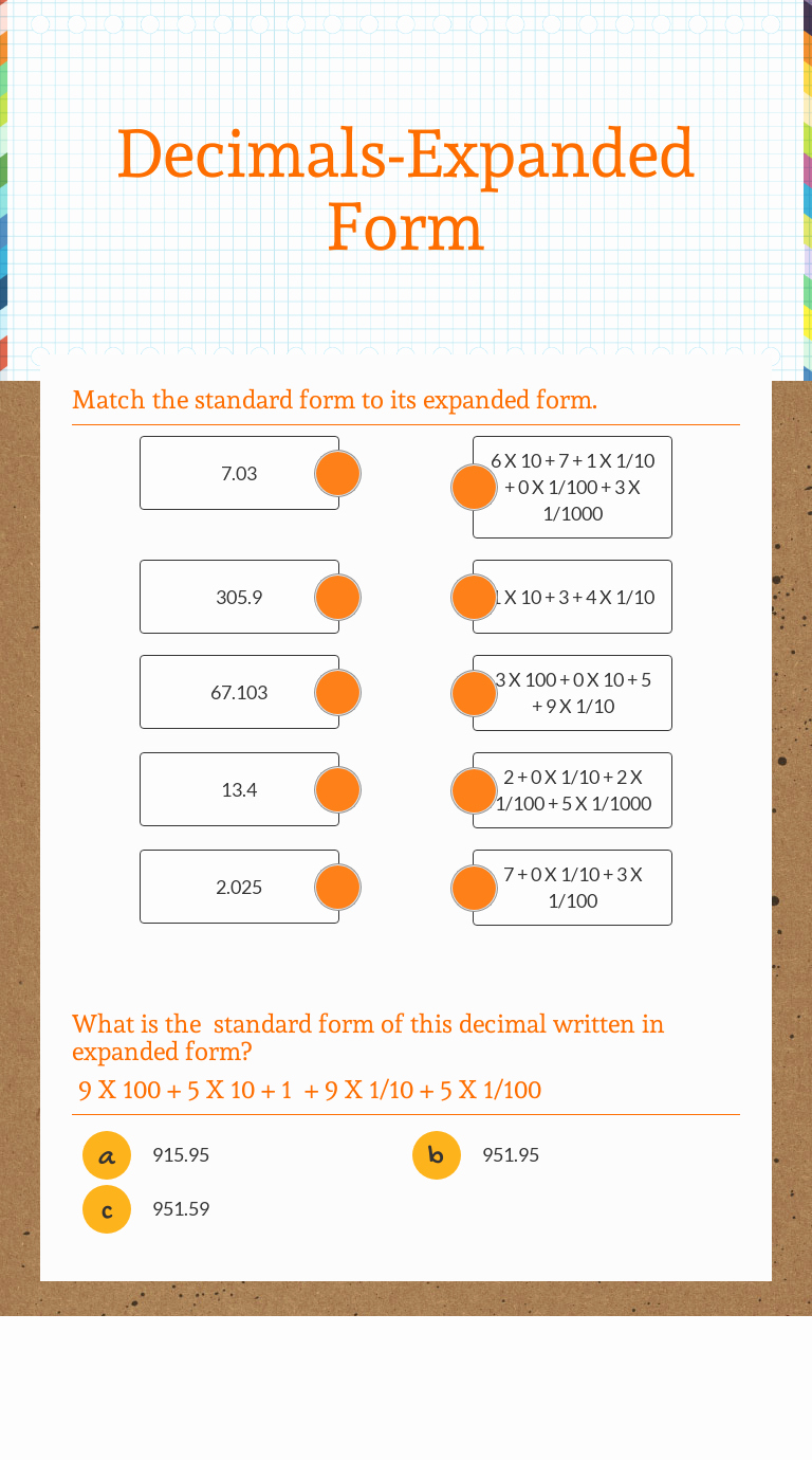 write the expanded form of decimal number