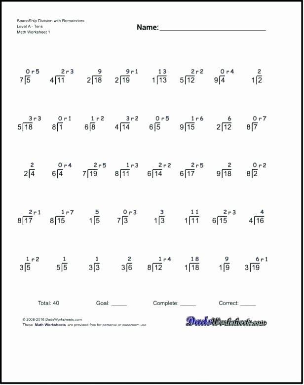 Decimal Long Division Worksheet Lovely Long Division with Decimals and Remainders Worksheets