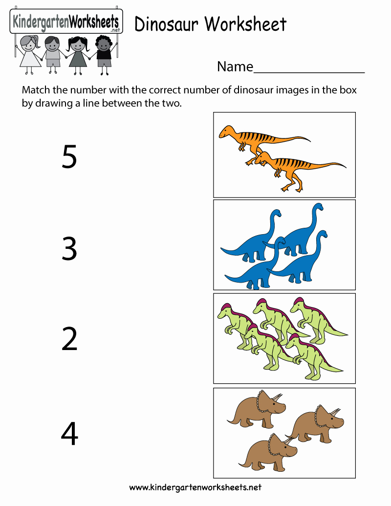 Dinosaur Worksheets for Kindergarten Fresh Dinosaur Worksheets for Preschool — Db Excel