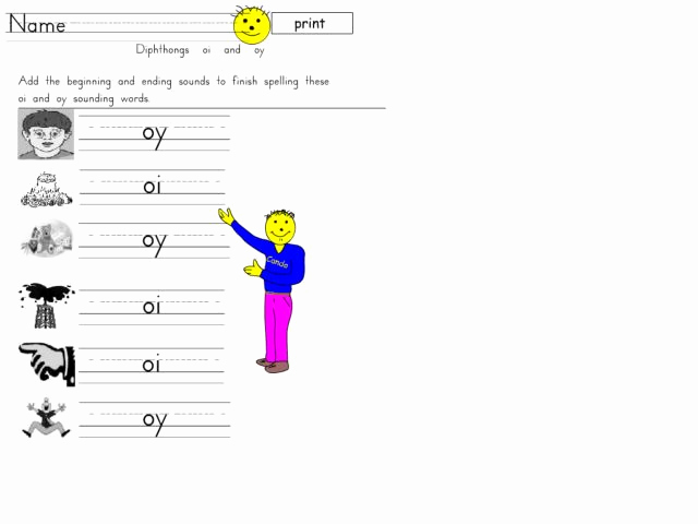 Diphthong Oi Oy Worksheets New Diphthongs Oi or Oy Worksheet for 1st Grade