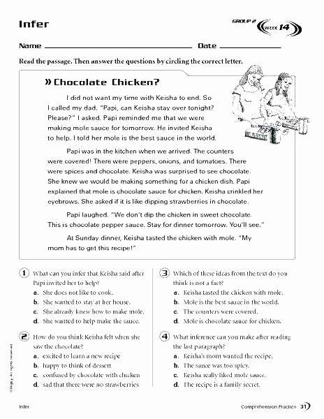 Drawing Conclusions Worksheets 4th Grade Luxury Drawing Conclusions Worksheets 4th Grade Drawing