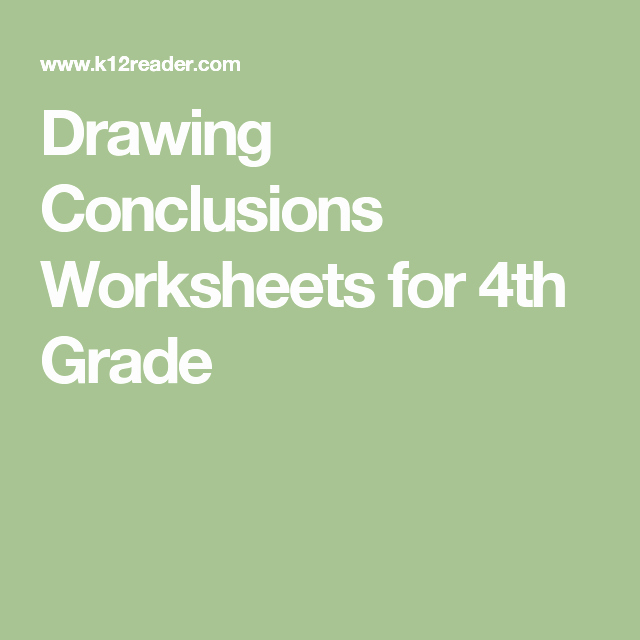 Drawing Conclusions Worksheets 4th Grade Luxury Drawing Conclusions Worksheets for 4th Grade
