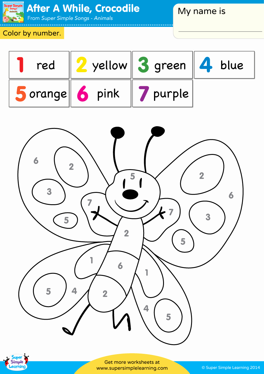Easy Color by Number Worksheets Lovely Color by Number Worksheets for Kids Worksheet for