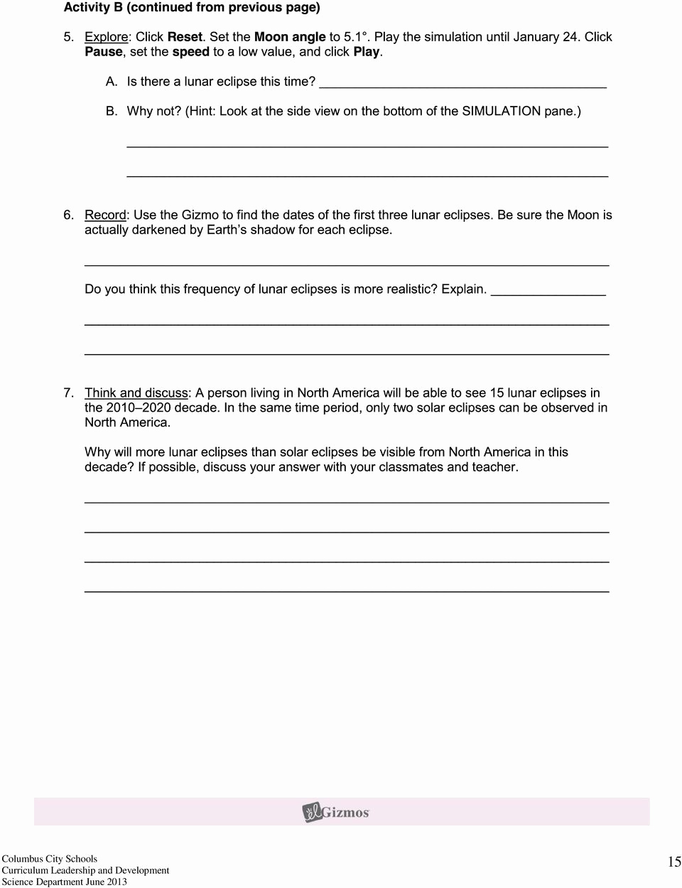 Eclipse Worksheets for Middle School New 20 solar Eclipse Worksheets Middle School