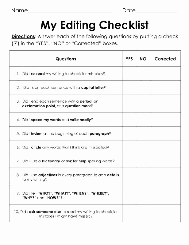 Editing and Proofreading Worksheets Best Of Proofreading Practice Middle School Editing Practice