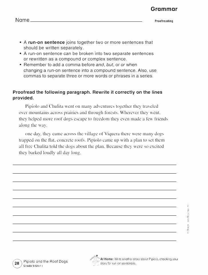 Editing and Proofreading Worksheets Luxury Editing Worksheets for High School Grammar Worksheets High