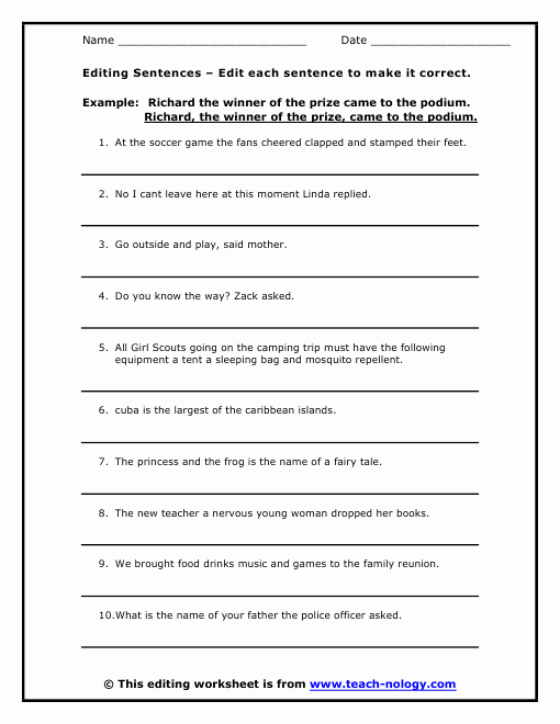 Editing Worksheets 3rd Grade Best Of Paragraph Editing Worksheets for 4th Grade Writing