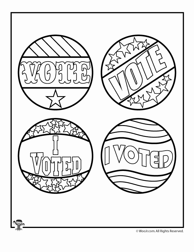 Election Day Worksheets New Election Day Voting Badge Template