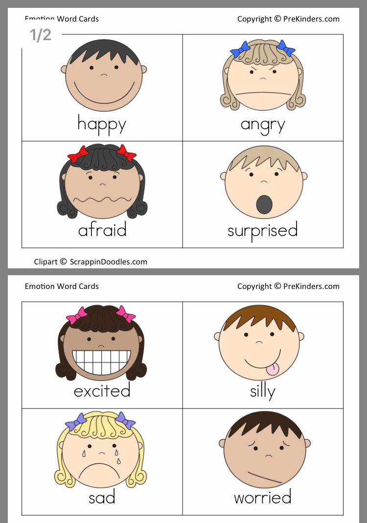 Emotions Worksheets for Preschoolers Luxury Pin by Kinga Kiss On asd