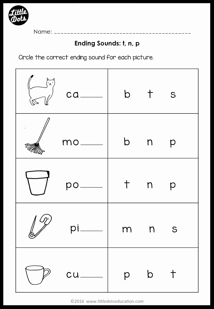 Ending sound Worksheets Free Fresh Ending sounds Worksheets and Activities