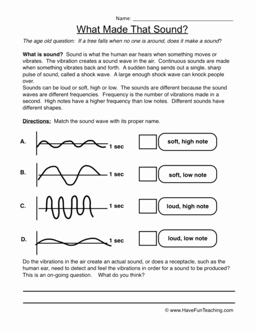 Energy 4th Grade Worksheets Awesome 20 sound Energy Worksheets 4th Grade