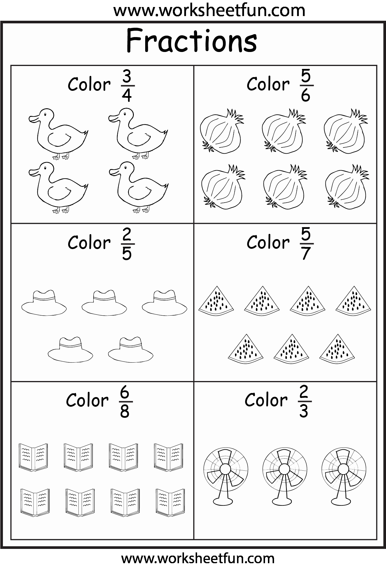Equivalent Fractions Coloring Worksheet Elegant Coloring Fractions – 5 Worksheets Free Printable