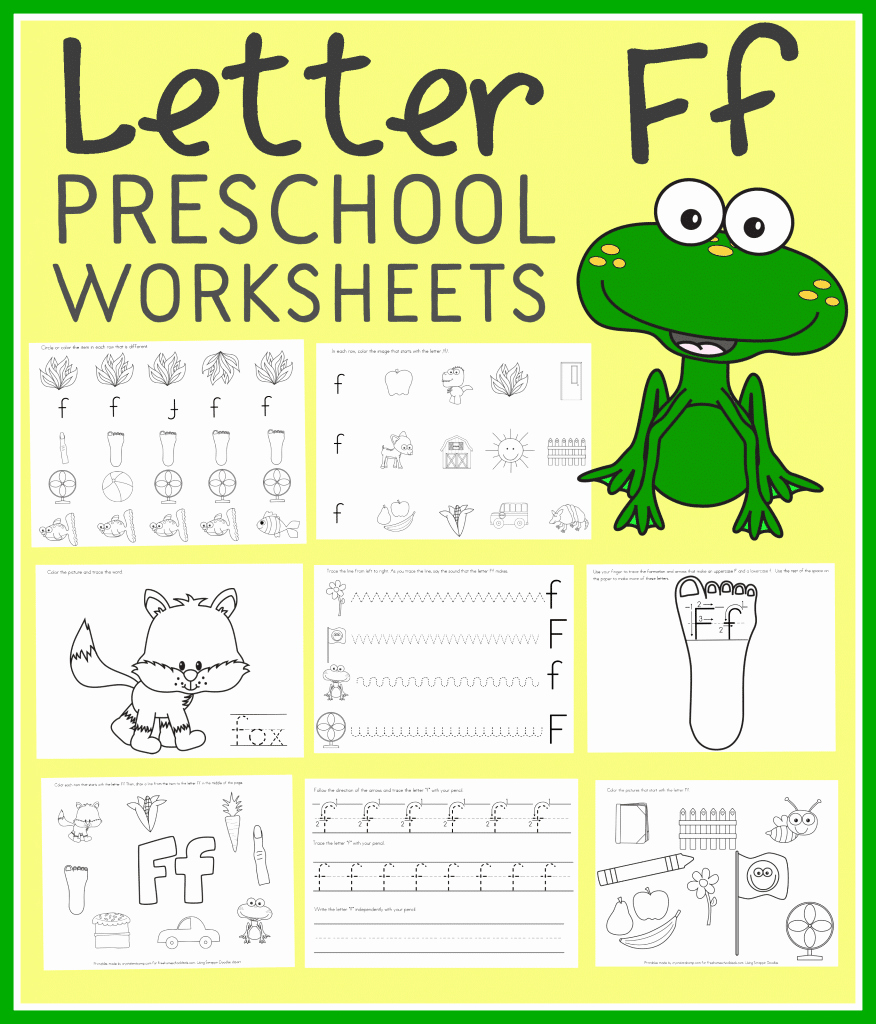 F Worksheets for Preschool Unique Free Letter F Preschool Worksheets Instant Download